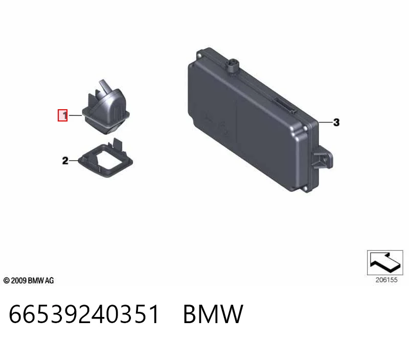 66539240351 BMW Cámara del sistema de visión