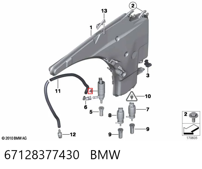 67128377430 BMW Bomba-motor de lavafaros
