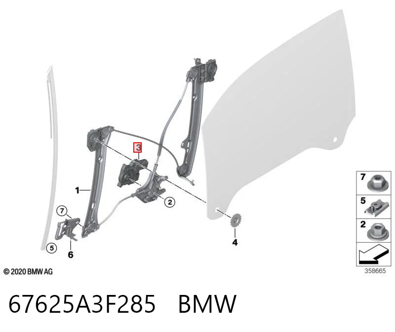 67625A3F285 BMW