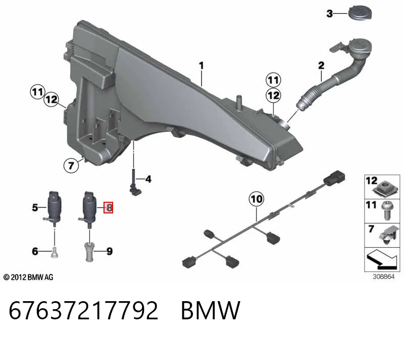 67637217792 BMW Bomba-motor de lavafaros