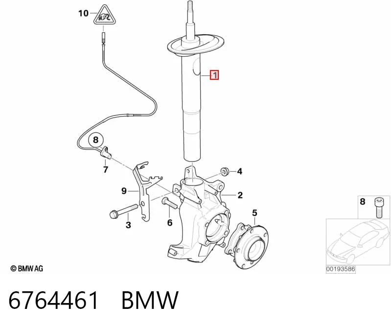 Comprar 22212696 Polcar Amortiguador delantero izquierdo