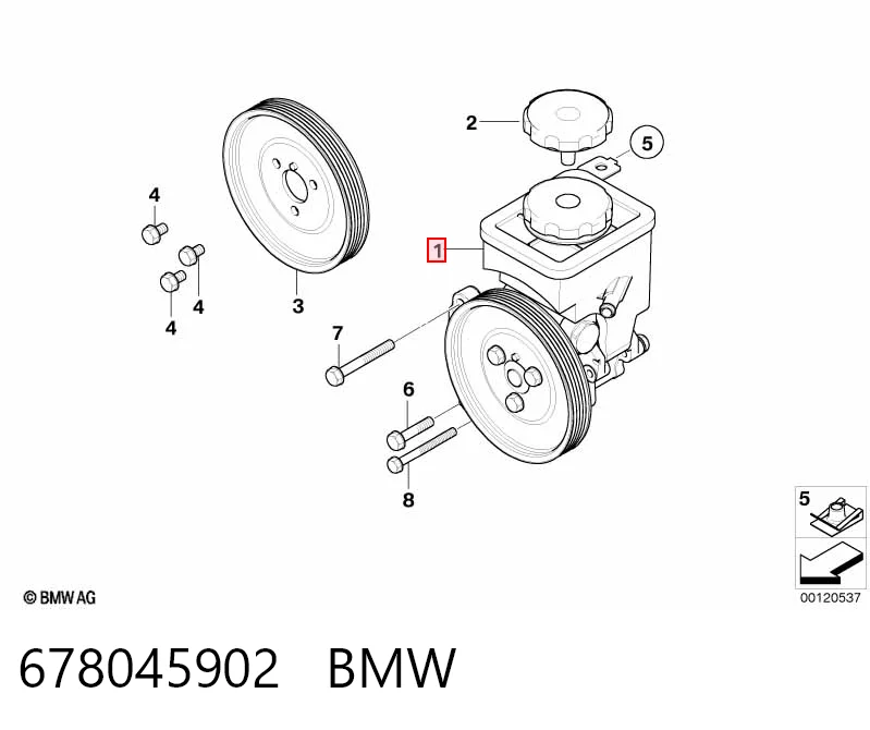 678045902 BMW Bomba hidráulica de dirección