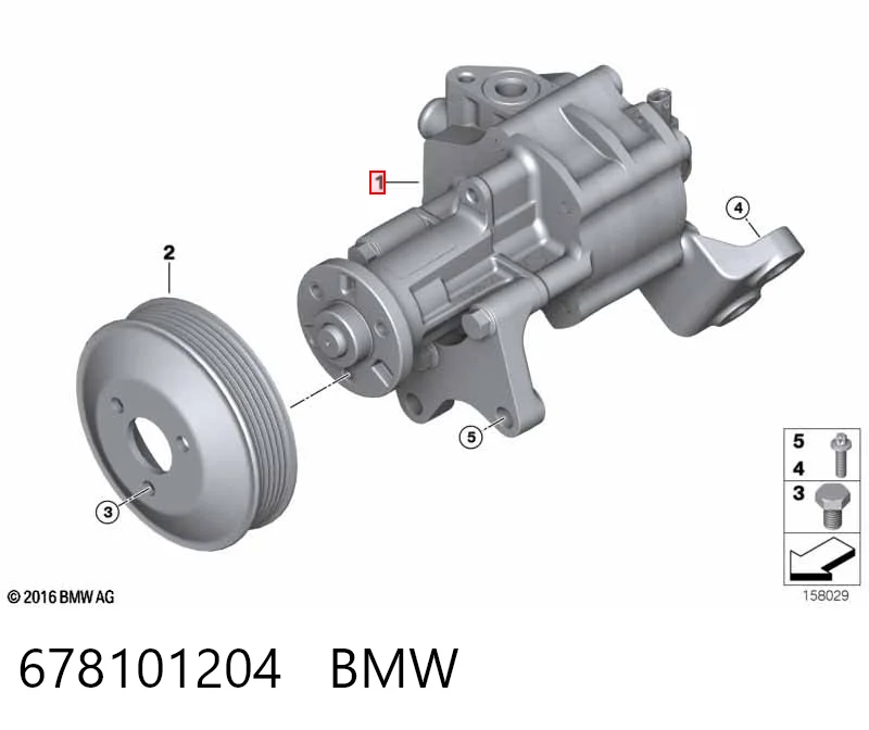 Bomba de dirección asistida 678101204 BMW