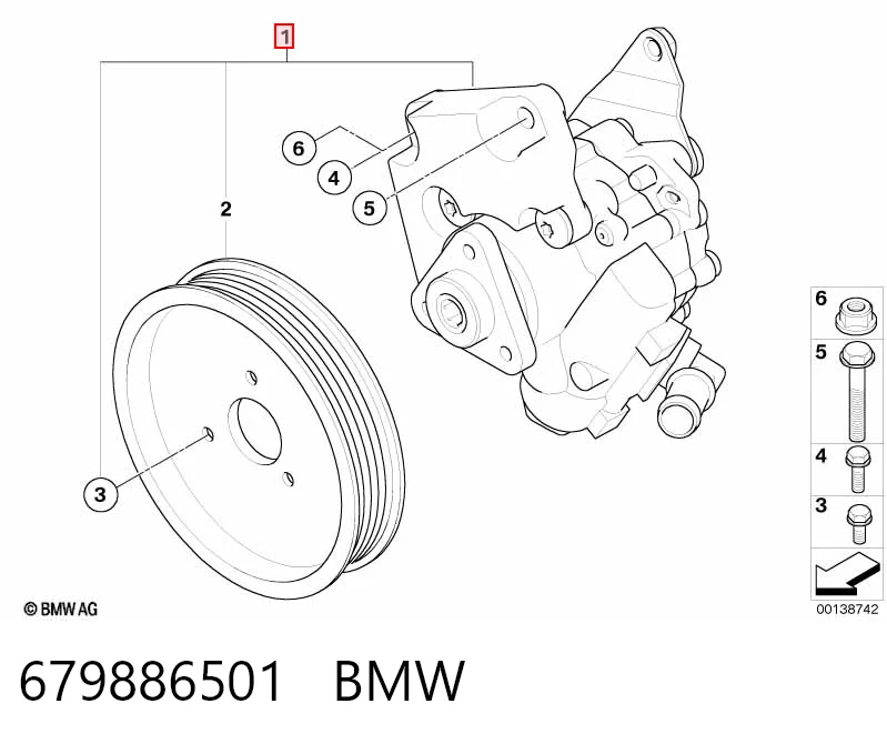 679886501 BMW Bomba hidráulica de dirección