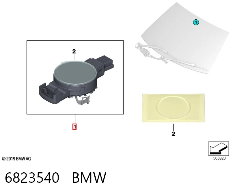 Comprar Sensor de lluvia BMW 7  G11, G12