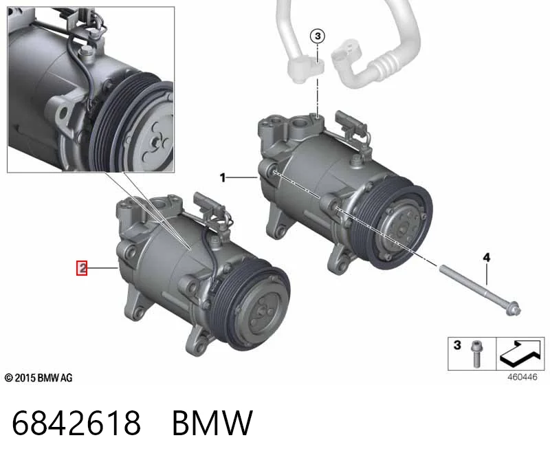 6842618 BMW Compresor climatizador