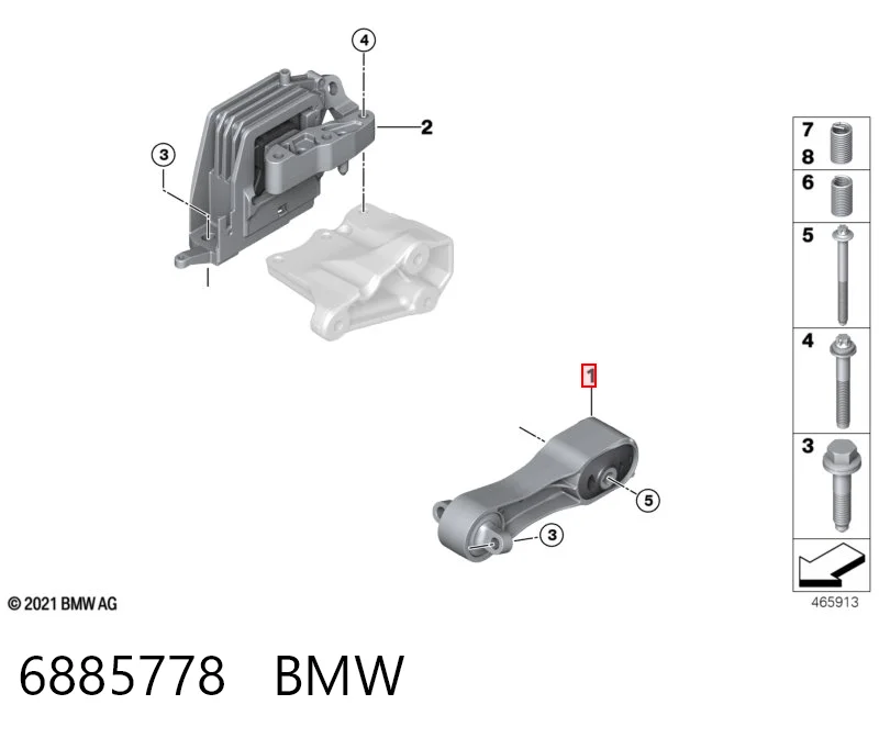 6885778 BMW Taco de motor
