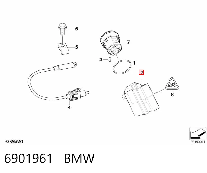 6901961 BMW Conmutador de encendido