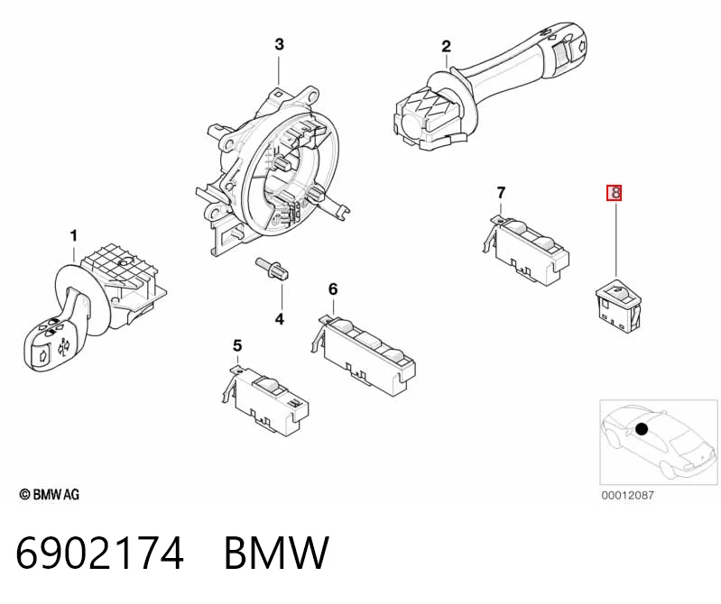 Módulo de control del elevalunas trasero derecho Mercedes 6902174