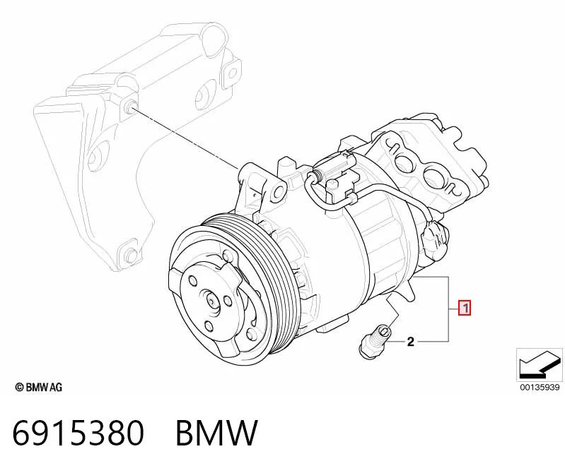 6915380 BMW Compresor climatizador