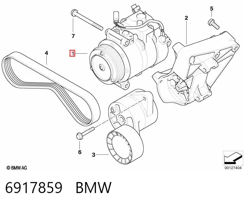 6917859 BMW Compresor climatizador