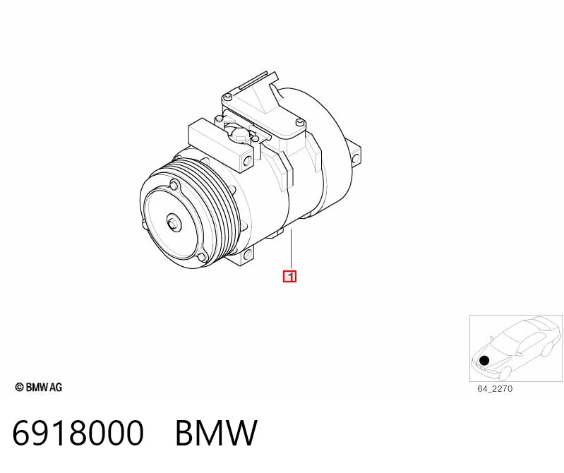 6918000 BMW Compresor climatizador