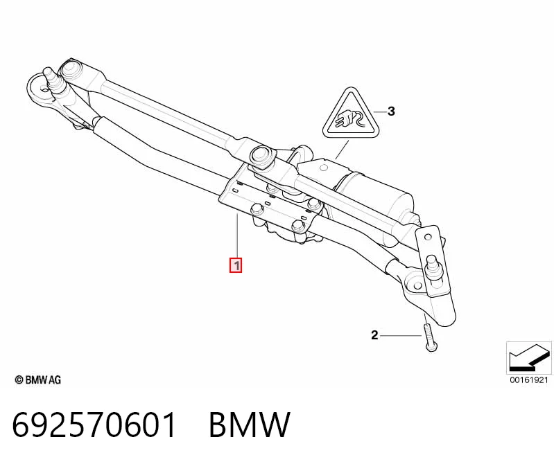  Varilla de limpiaparabrisas BMW 1 