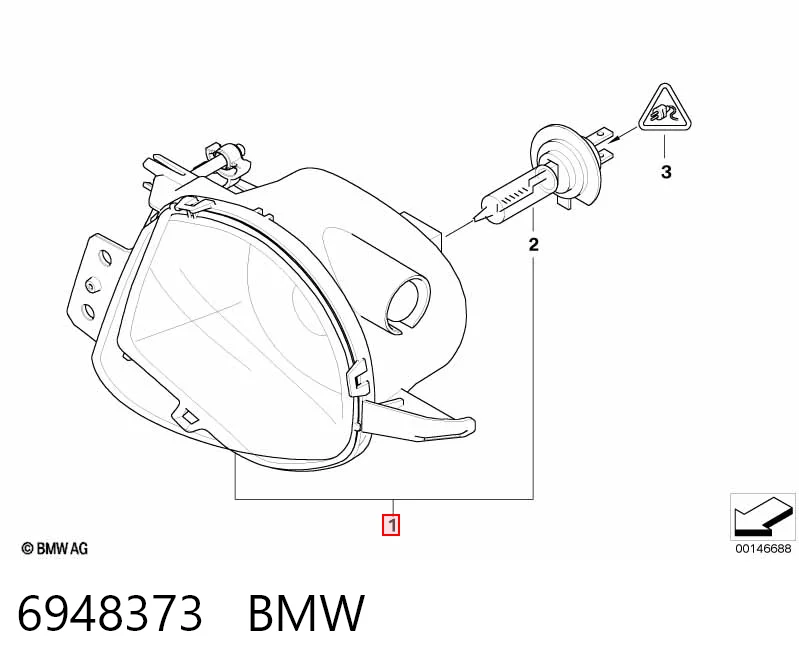 6948373 BMW Luces antiniebla  izquierdo