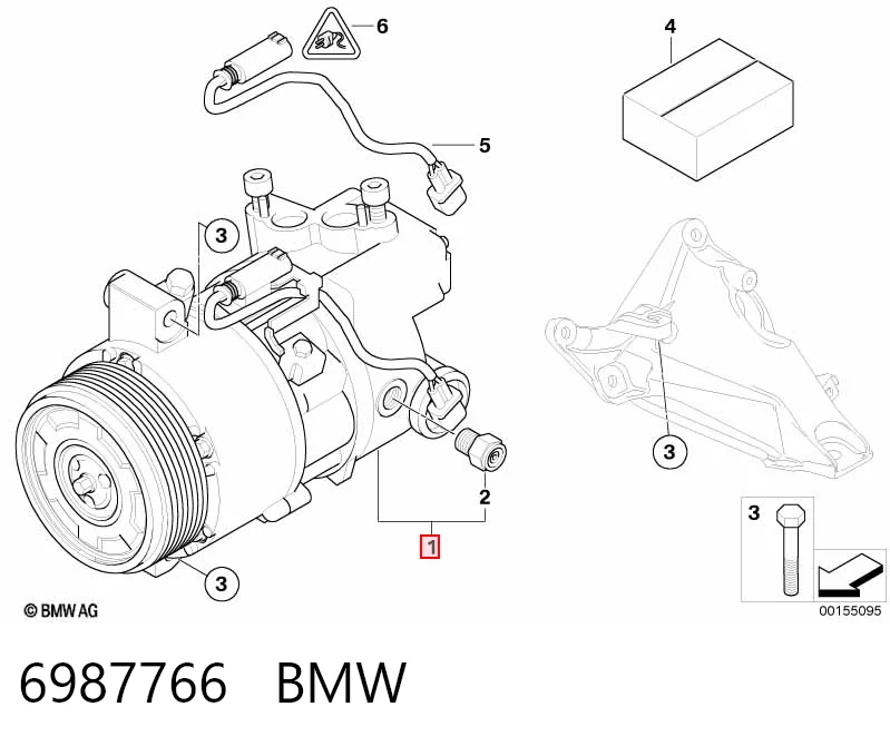 6987766 BMW Compresor climatizador