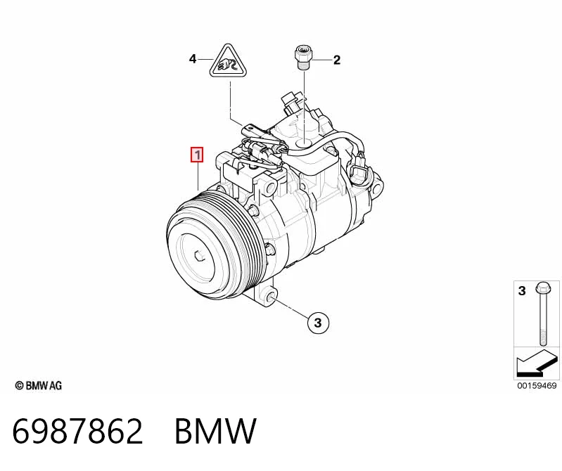 6987862 BMW Compresor climatizador