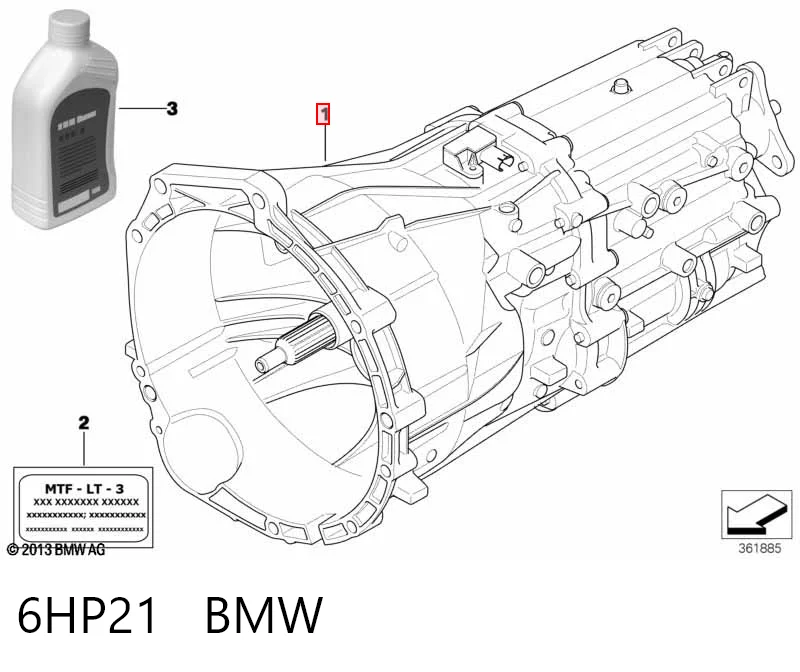 6HP21 BMW Transimisión manual