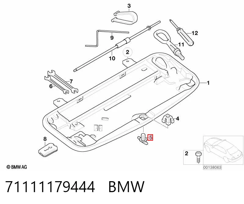 71111179444 BMW Tapón del cárter de aceite