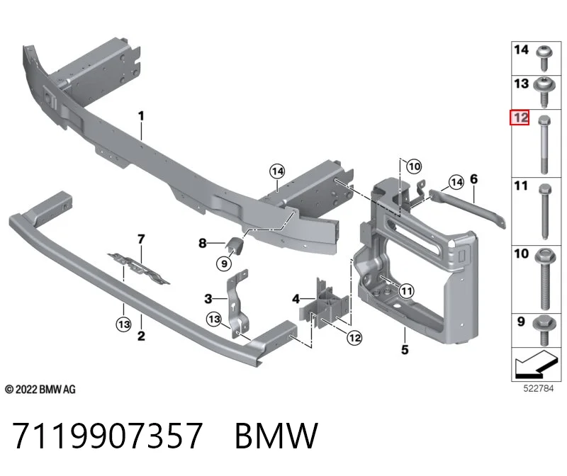 7119907357 BMW