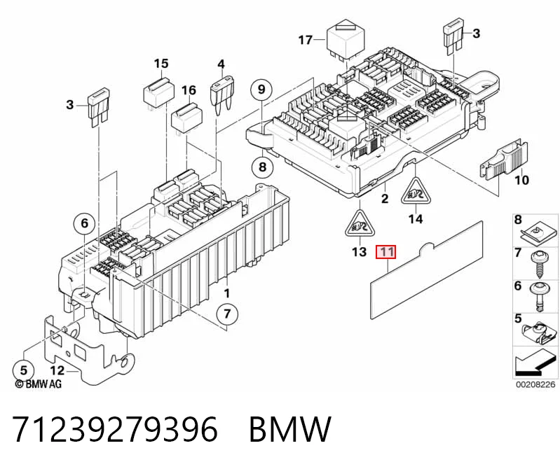 Caja de relés y fusibles para BMW X5  E70