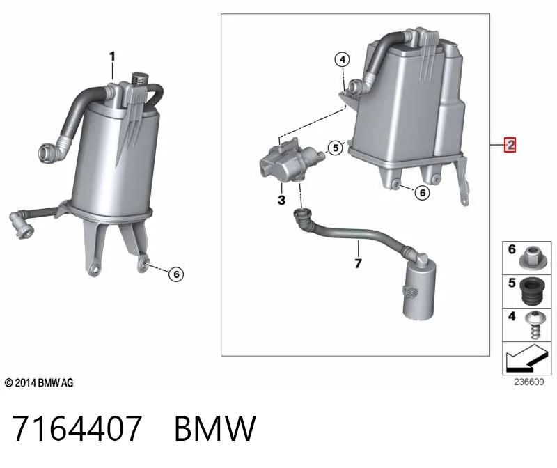 Filtro de carbón activado para BMW X5 E70