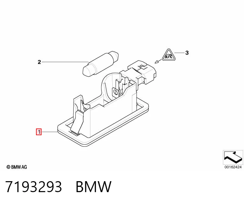 7193293 BMW Luz de matricula