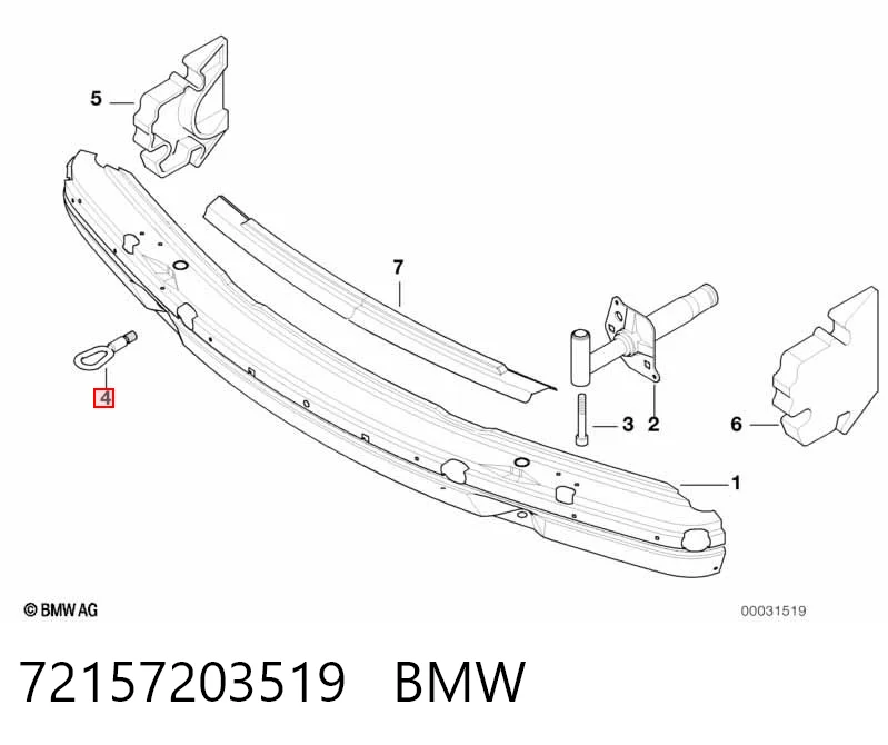 72157203519 BMW Enganche de bola de remolque