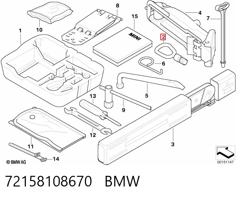 72158108670 BMW Enganche de bola de remolque