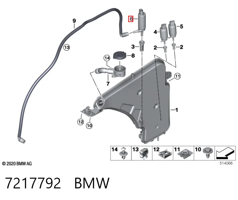 7217792 BMW Bomba-motor de lavafaros