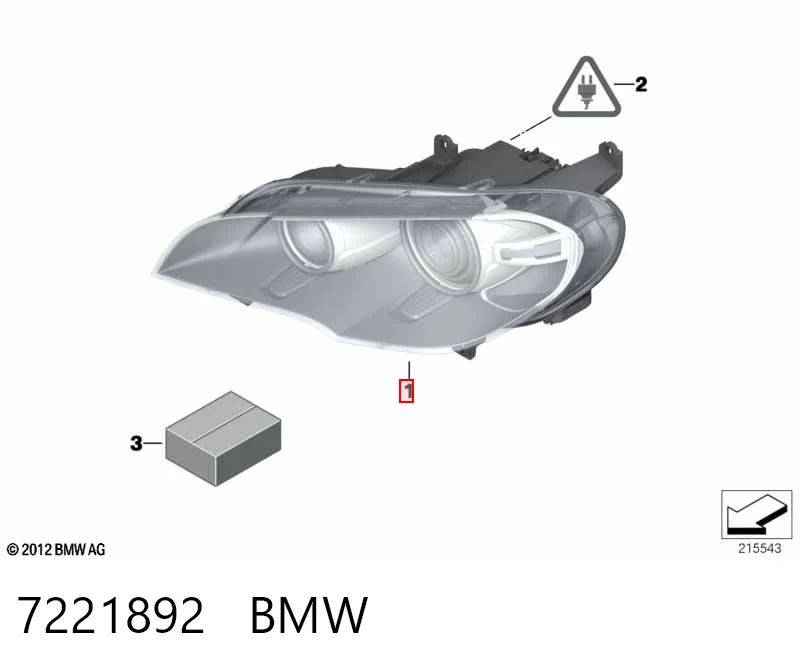 Faro delantero derecho X5 SUV (2007-2013) original desde 435,29 €