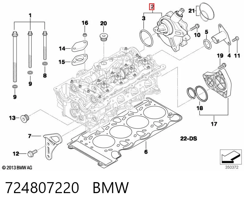 724807220 BMW Bomba de vacío de frenado