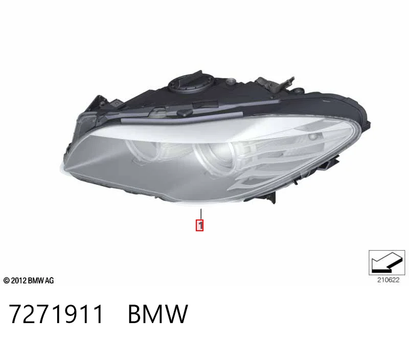 Faro izquierdo 7271911 BMW