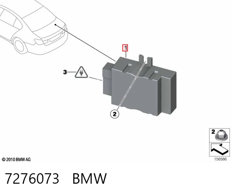 7276073 BMW Módulo de control del motor de la bomba de combustible