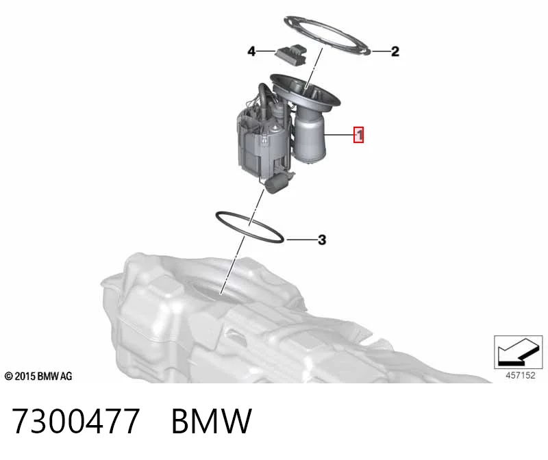 7300477 BMW Módulo de alimentación de combustible