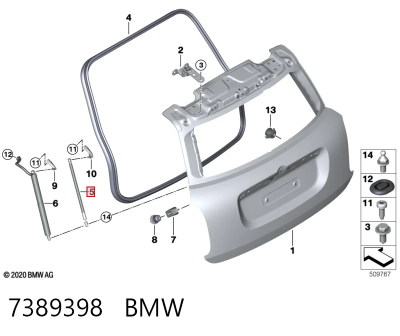 Comprar Amortiguador maletero Mini COUNTRYMAN  F60
