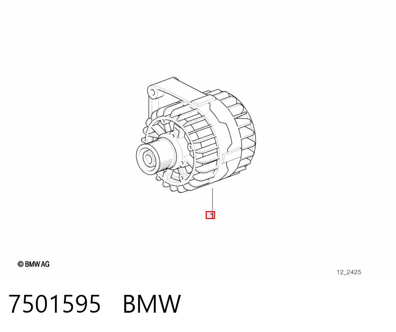 7501595 BMW Alternador de coche