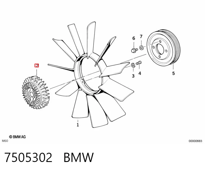 7505302 BMW Embrague viscoso