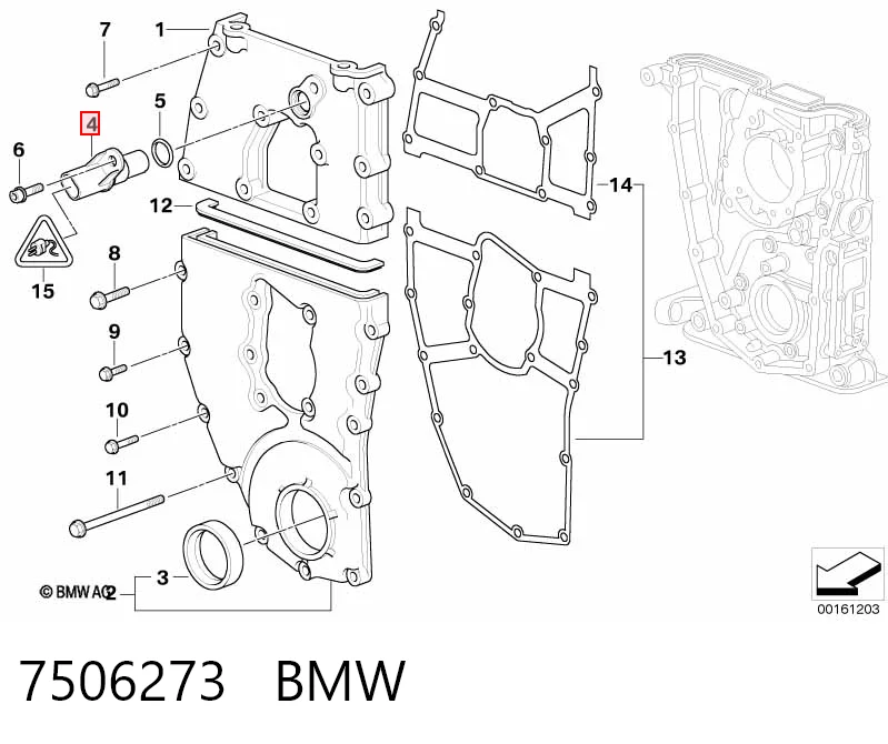 7506273 BMW Sensor posición arbol de levas