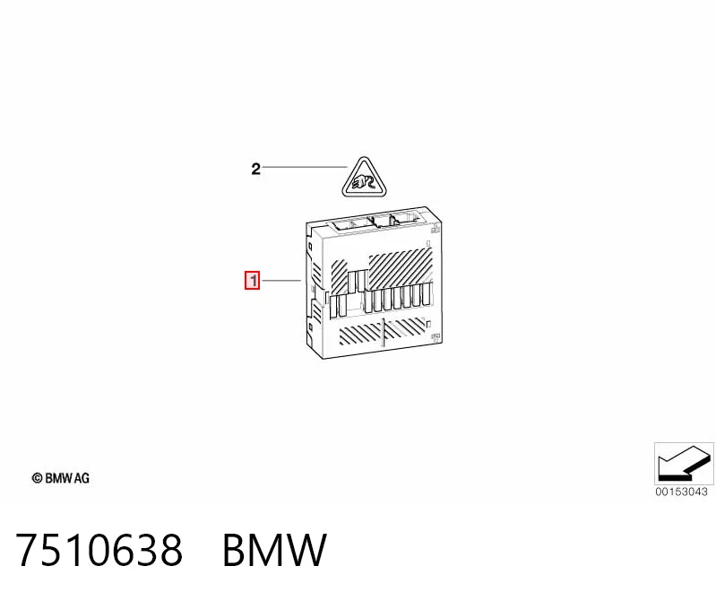 7510638 BMW Módulo de confort