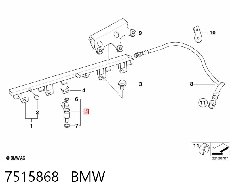 7515868 BMW Eje excéntrico Valvetronic