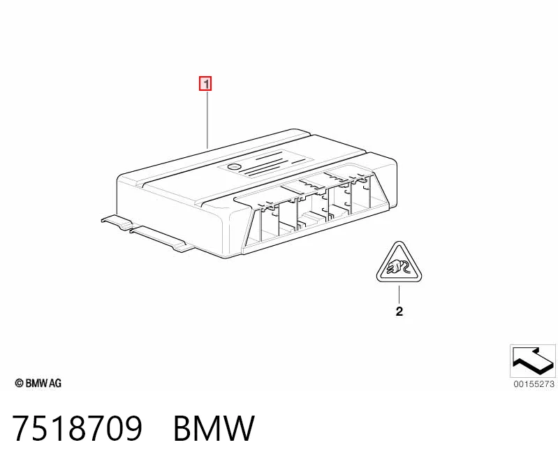 7518709 BMW Módulo de control electrónico de la transmisión automática