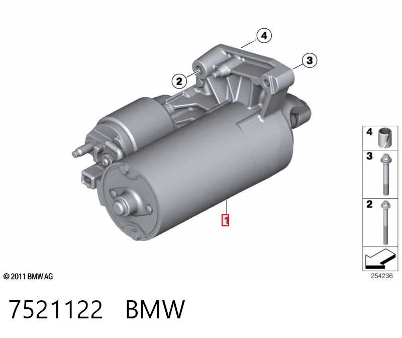 7521122 BMW Arranque motores