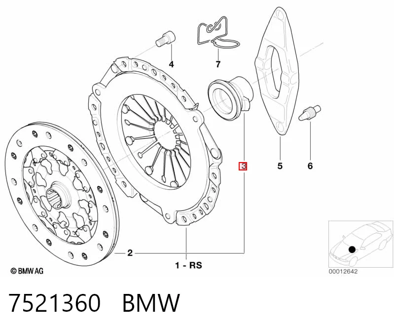 Cojinete embrague para BMW 5  E60