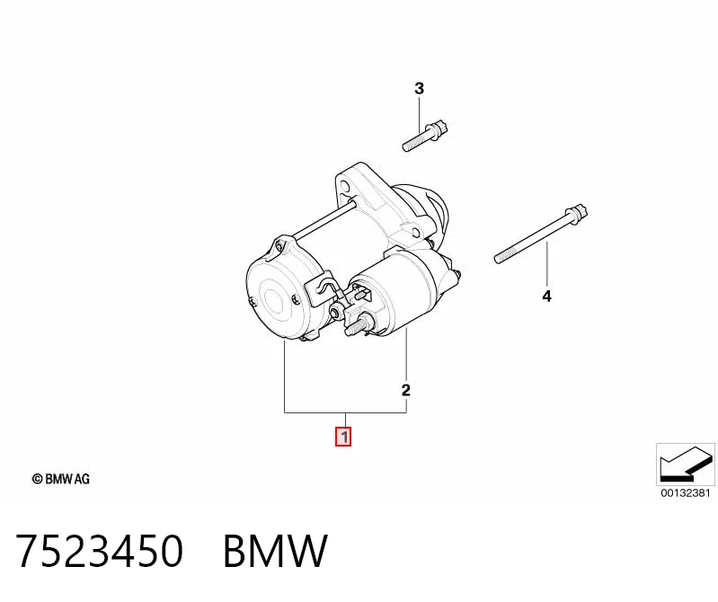 7523450 BMW Arranque motores