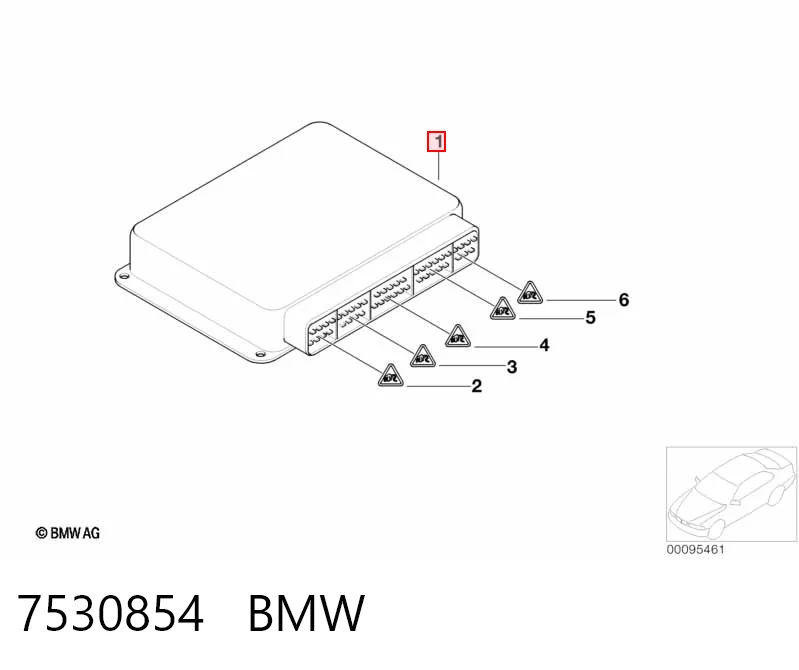 7530854 BMW Centralina Del Motor