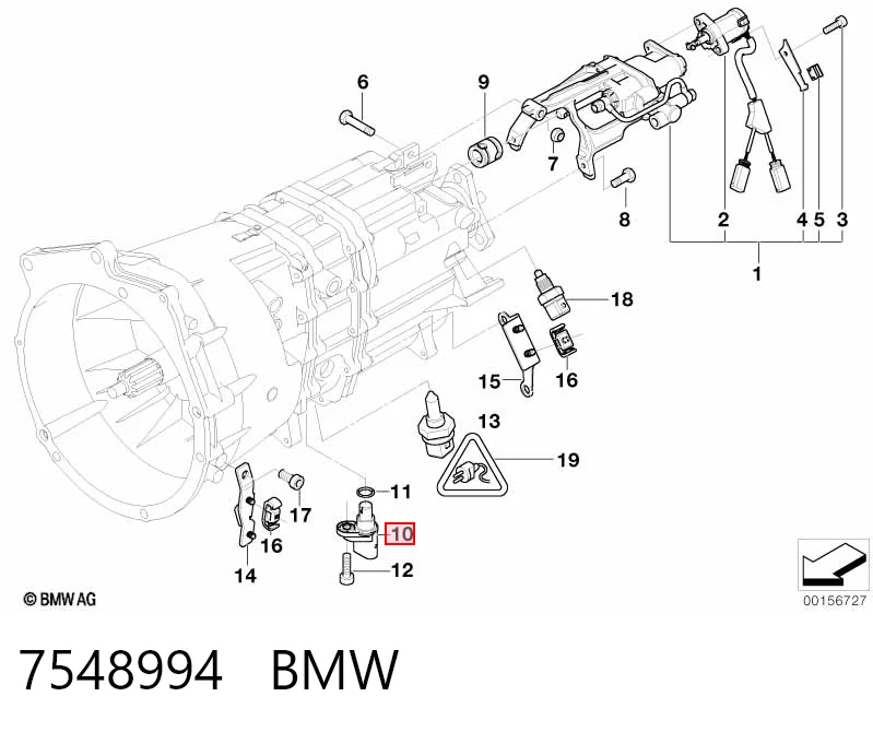 7548994 BMW Sensor de posición del cigüeñal