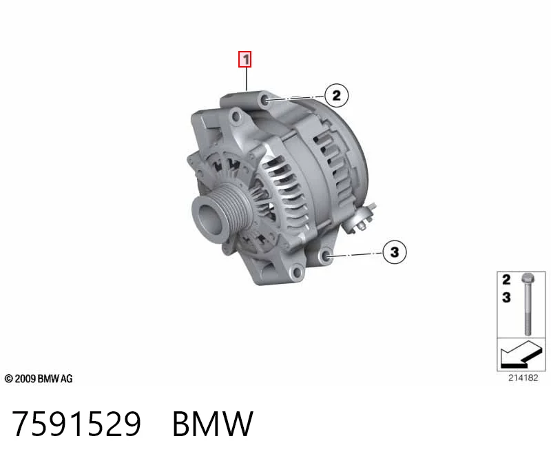 7591529 BMW Alternador de coche
