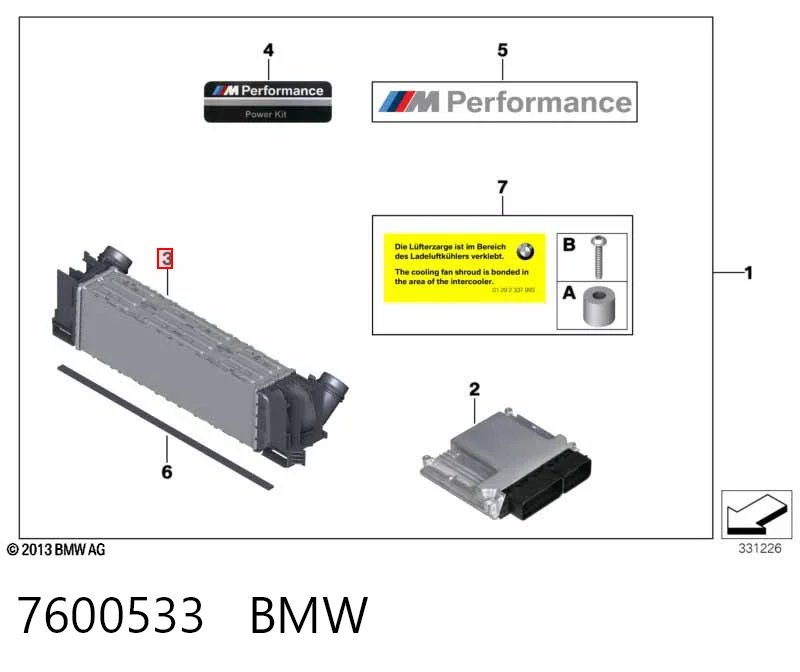 Intercooler 7600533 BMW