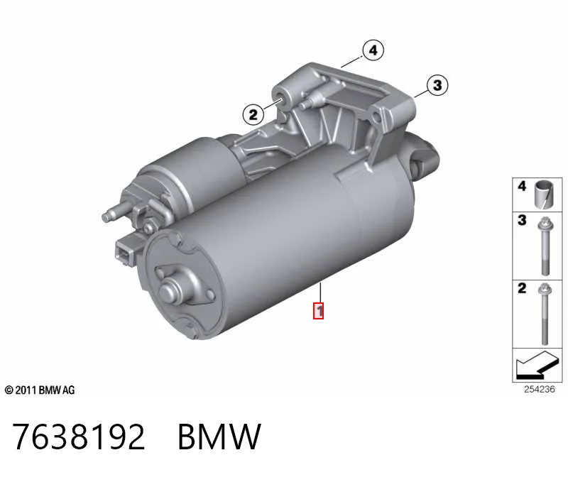 7638192 BMW Arranque motores