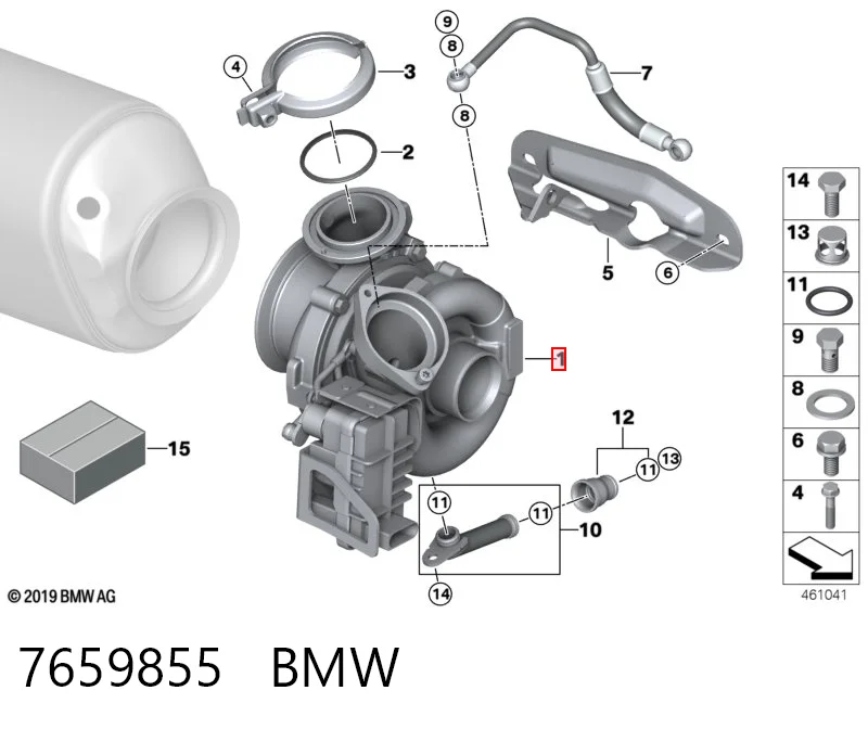 7659855 BMW Turbo para motor